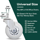 Original Roller Blade Office Chair Wheels White Set Of 5