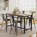 Industrial 24 Inch Bar Stools Set of Four