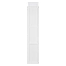 Queen Size Murphy Bed with Desk, Vanity and Cabinets, White