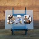 Dad Photo Letters Plaque