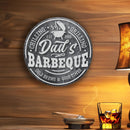 Dad's Barbeque Metal Sign