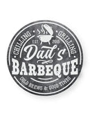 Dad's Barbeque Metal Sign