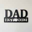 Custom Metal Wall Art - Personalized Dad's Workshop Plaque