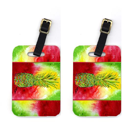 Pair of Pineapple Luggage Tags