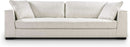 Capri Fabric Sofa Bright Ash Down Pillows Modern Living
