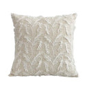 Daisy flora embroidered blue & white cushion cover living room decor