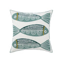 Daisy floral geometric embroidery pillowcase for living room decor