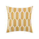 Daisy floral geometric embroidery pillowcase for living room decor