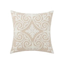 Daisy floral geometric embroidery pillowcase for living room decor