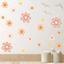 Giant Daisy Flowers - Fabric Nursery Wall Art Decals