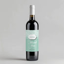 Damask Script Title Wine Label