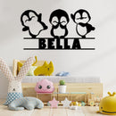 Dancing Baby Penguins w Name Sign