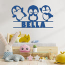 Dancing Baby Penguins w Name Sign