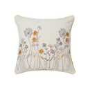 Dandelion floral yellow & gray pillow cover living room decor