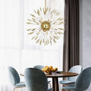 Dandelion golden ball starburst chandelier gold & white dining room