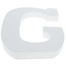 Courier Font White Color Wooden Letter G (6 Inches)
