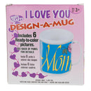 Plastic Mugs with Text "LOVE YOU" DIY Craft