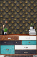 Dark Art Deco Wallpaper