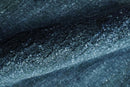 Dark Blue 2x3 Hand Knotted Solid Blue Rug made with Art Silk | N6623