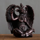Dark bronze baphomet resin statue gothic living room decor