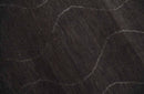 Dark Brown and Ivory Modern Stripes Pattern Hand knotted 5x7 wool and Art Silk Area Rug