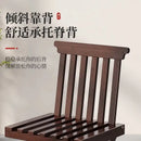 Dark brown bamboo low stool folding living room chair