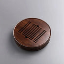 DecorBites™ Bamboo Tea Tray Drainage Storage Kung Fu Tea Set Household Board