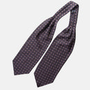 San Marino - Silk Ascot Cravat Tie - Dark Chocolate