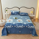 DecorBites™ Cartoon Print Flannel Sofa Cover – Lightweight Plush Blanket for Adults