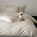 Dark gray egyptian cotton bedding set bedroom floral embroidery
