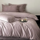 Dark gray egyptian cotton bedding set bedroom floral embroidery
