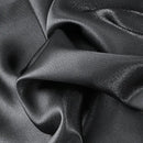 Dark gray imitation silk elastic band pillowcase set bedroom bedding