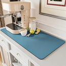 Dark gray silicone decorbites coffee mat absorbent kitchen drying mat