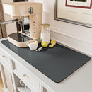Dark gray silicone decorbites coffee mat absorbent kitchen drying mat