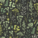 Dark Green Herbs Wallpaper