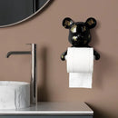 Dark green resin paper towel holder bathroom wall decor