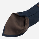 Cavour - Dark Navy Silk Grenadine Tie