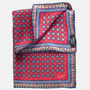 Imola - Silk Pocket Square - Cranberry