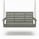 SimplyPoly 4 Foot Amish Made Signature Recycled Plastic Porch Swing, Patriot Blue