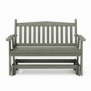 SimplyPoly Amish Made Mission Recycled Plastic Porch Glider