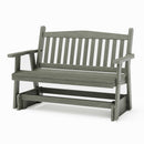 SimplyPoly Amish Made Mission Recycled Plastic Porch Glider
