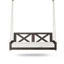 Amish Casual Malvern Porch Swing Bed, 6 Ft Dark Walnut with Clearcoat