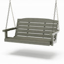 SimplyPoly 5 Foot Amish Made Classic Recycled Plastic Porch Swing, Tudor Brown