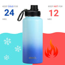 DRINCO® 32oz Stainless Steel Water Bottle - Morning Sky Blue