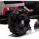 Ride on Tractor with Trailer,24V Battery Powered Electric Tractor Toy, 200w*2motor 1.86-4.97MPH/Remote Control,electric car for kids,Three speed adjustable,USB,MP3 ,Bluetooth,LED light, safety belt.