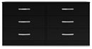 Finch - Six Drawer Dresser - 29'' Height - Black