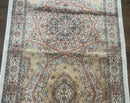 Turkish Silk Runner Rug 2.6 x 13, Dome Design, Hereke Runner, Bamboo Silk, New