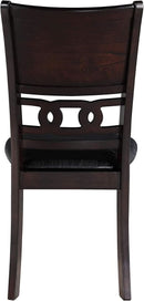 Gia Ebony Dining Chairs Set Of 2 Rubber Wood Solids