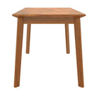 5PCs Rectangle Wooden Dining Table Set, Mid-Century Modern Kitchen Table and 4 Upholstered Chairs for Home, Saving Space