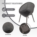 Modern Lounge Chair Set With Round Table